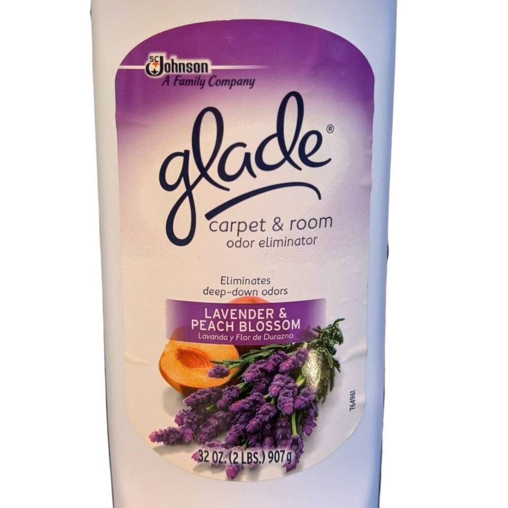 Glade Carpet & Room Odor Eliminator Lavender & Peach Blossom 32 oz Lot‎ of 2 - Picture 3 of 5